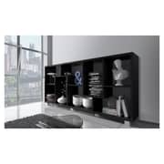 Deluxe Open Shelving Unit in Black Color