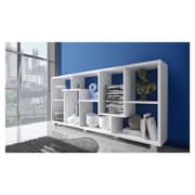 Deluxe Open Shelving Unit in Oak Color