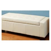 Tufted Storage-Bench Ottoman (Off White)
