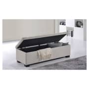 Modern Tufted Storage Ottoman Beige