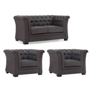 Chester Hill Sectional Sofa 5 - Seater ( 1+1+3 ) in Black Color
