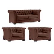 Chester Hill Sectional Sofa 5 - Seater ( 1+1+3 ) in Brown Color
