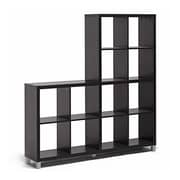 Modern Cube Shelving Unit in Brown Color
