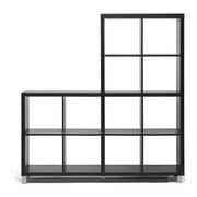 Modern Cube Shelving Unit in Brown Color