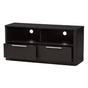 Carlingford Wood Two-Drawer TV Stand (Black)