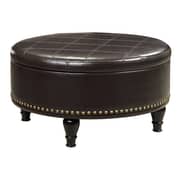 Ellen Storage Ottoman Brown