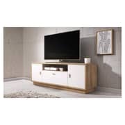 Twist TV Unit (Oak/White)