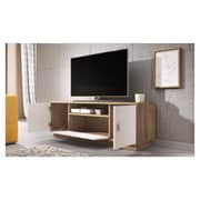 Twist TV Unit (Oak/White)