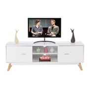TV Stand Entertainment Center Console Cabinet (White)