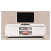 TV Stand Entertainment Center Console Cabinet (White)