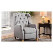 Grantham Fabric Tufted Club Chair Grey
