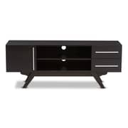 Ashfield Wood TV Stand in Dark Brown Color
