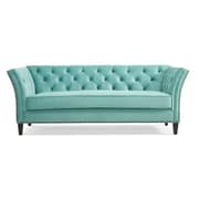 Gilmore Chesterfield Sofa in Turquoise Blue Color