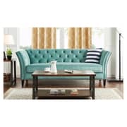 Gilmore Chesterfield Sofa in Turquoise Blue Color