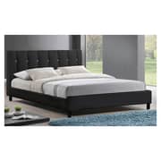 Vino Modern Super King Bed with Mattress Black