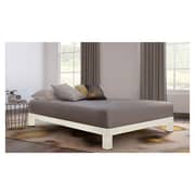 Motif Design Aura White Platform King Bed without Mattress White