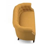 Huntingdon Chesterfield Loveseat in Mustard Yellow Color