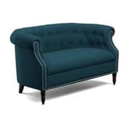 Huntingdon Chesterfield Loveseat in Navy blue Color
