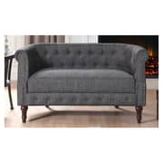 Edmeston Chesterfield Loveseat 4-Seater ( Love Seat + 2 single seater ) in Grey Color