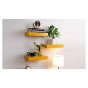 Floating Wall Shelf (Set of 3) Yellow Color