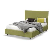 Wilmut Full Size Upholstered Bed Super King with Mattress Green