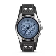Fossil CH2564 Coachman Chronograph Black Leather Watch