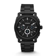 Fossil FS4552 Machine Chronograph Black Stainless Steel Watch
