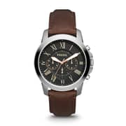 Fossil FS4813 Grant Chronograph Brown Leather Watch