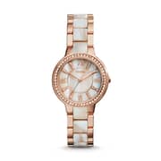 Fossil ES3716 Virginia Rose-Tone & Horn Acetate Stainless Steel Watch