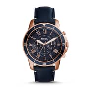 Fossil FS5237 Grant Sport Chronograph Blue Leather Watch