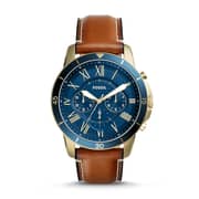 Buy Fossil FS5268 Grant Sport Chronograph Luggage Leather Watch Online ...