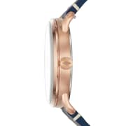 Fossil FS5274 The Commuter Three-Hand Date Blue Leather Watch