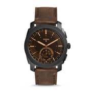 Fossil FTW1163 Hybrid Smartwatch - Q Machine Dark Brown Leather