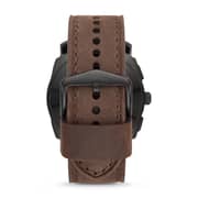 Fossil FTW1163 Hybrid Smartwatch - Q Machine Dark Brown Leather