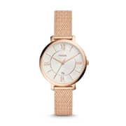 Fossil ES4352 Jacqueline Three-Hand Rose Gold-Tone Stainless Steel Watch