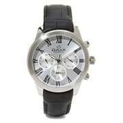 Omax PG10P62I Mens Multifunction Leather Watch