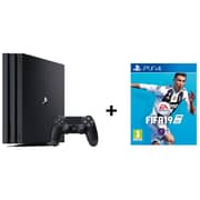 Sony PlayStation 4 Pro Gaming Console 1TB Black + FIFA 19 Game