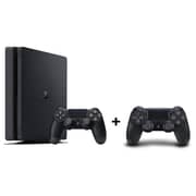 Sony PlayStation 4 Slim Gaming Console 500GB Black + Extra Controller