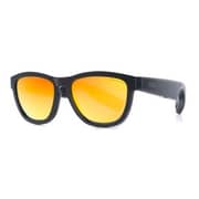 Zungle Viper V2 Bluetooth Audio Sunglasses - Matte Black Wireless Music & Call Enabled Eyewear