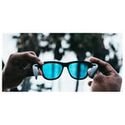 Zungle Viper V2 Bluetooth Audio Sunglasses - Matte Black Wireless Music & Call Enabled Eyewear
