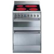 Smeg 4 Ceramic Hobs Electric Cooker SUK62CMX8