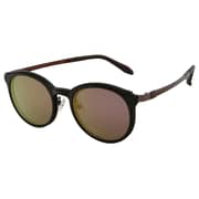 Tara Deep Purple & Silver Metal Glossy Temples+Snap Shades Deep Purple Glossy Body-Polarized Brown Lenses *Korean Product