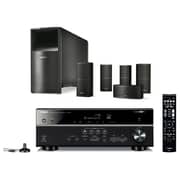 Bose 7209625100 AM10 Series V Home Theatre Speaker+UB20 Series II Wall Ceiling Bracket+Yamaha RXV483 Amplifier