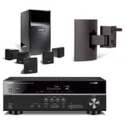Bose 7209605100 AM6 Series V Home Theatre Speaker+UB20 Series II Wall/Ceiling Bracket+Yamaha RXV383 Amplifier