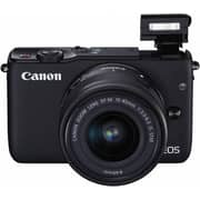 Canon EOS M10 Mirrorless Digital Camera Black With EFM 15-45mm IS STM Lens