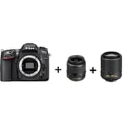 Nikon D7100 DSLR Camera Body Black + 18-55mm Non VR + 55-200mm AFS VR II Lens