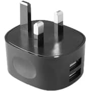 Linkcomn W22U Dual USB Wall Charger UK Black