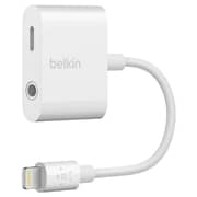 Belkin Rock Star Lightning Audio Charging Adaptor White - F8J212BTWHT