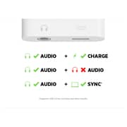 Belkin Rock Star Lightning Audio Charging Adaptor White - F8J212BTWHT