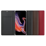 Samsung Leather Wallet Cover Brown For Galaxy Note 9